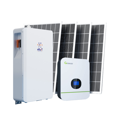 100ah 48V सोलर इलेक्ट्रिक सिस्टम 5Kwh घरेलू सोलर पैनल किट