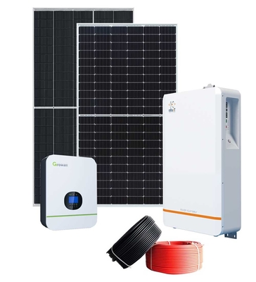 घरेलू स्टैंड अलोन सोलर सिस्टम 15 Kw सोलर पैनल सिस्टम ग्रोवाट 5000TL HVM