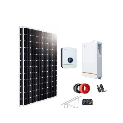 घरेलू 10 15 किलोवाट सौर पैनल सिस्टम 230VAC 60HZ अकेले पीवी सिस्टम खड़े हो जाओ: