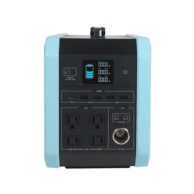 220V सौर पोर्टेबल सिस्टम कैम्पिंग 720Wh बिजली की आपूर्ति 720W लिथियम बैटरी