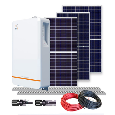 LiFePO4 ऑफ ग्रिड सोलर इलेक्ट्रिक सिस्टम 5Kw 400w घरेलू बैटरी स्टोरेज सिस्टम