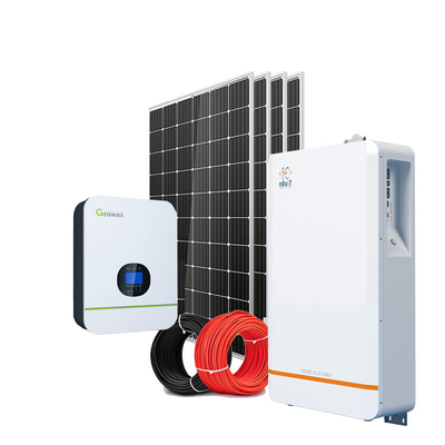 15kw ऑफ ग्रिड हाउसहोल्ड सोलर सिस्टम रूफ माउंटिंग UN38.3 MSDS