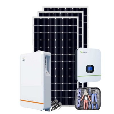 10kwh हाइब्रिड घरेलू सौर ऊर्जा प्रणाली 230VAC 13.4 Kg