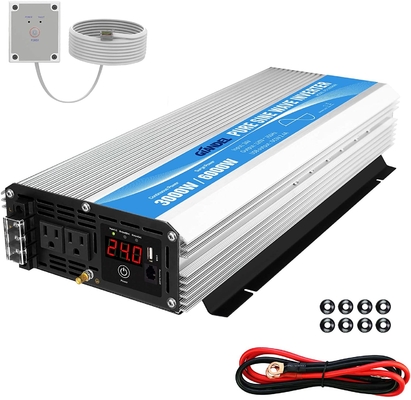 DC24V शुद्ध साइन वेव हाइब्रिड सोलर इन्वर्टर 3000W MSDS UN38.3